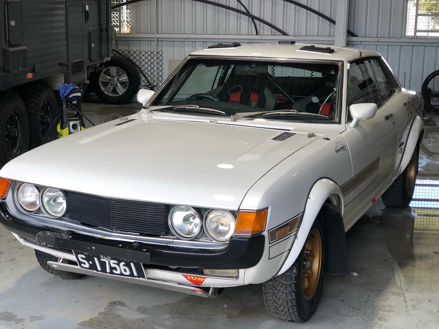 Classic Toyota Celica detailed and restored in shed